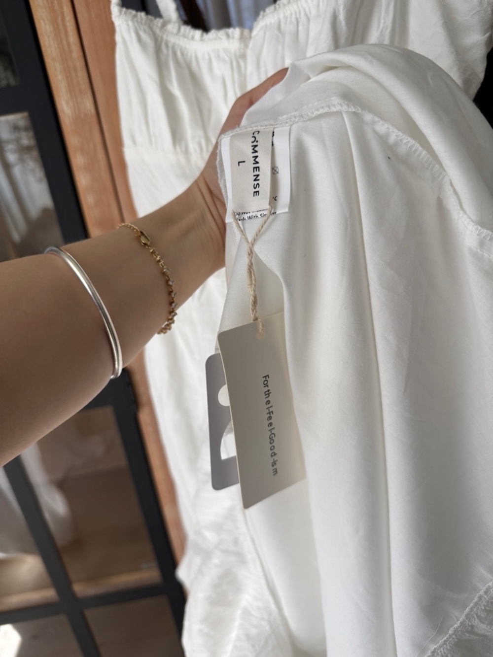Commense White Midi Sundress - Picture 3 of 14